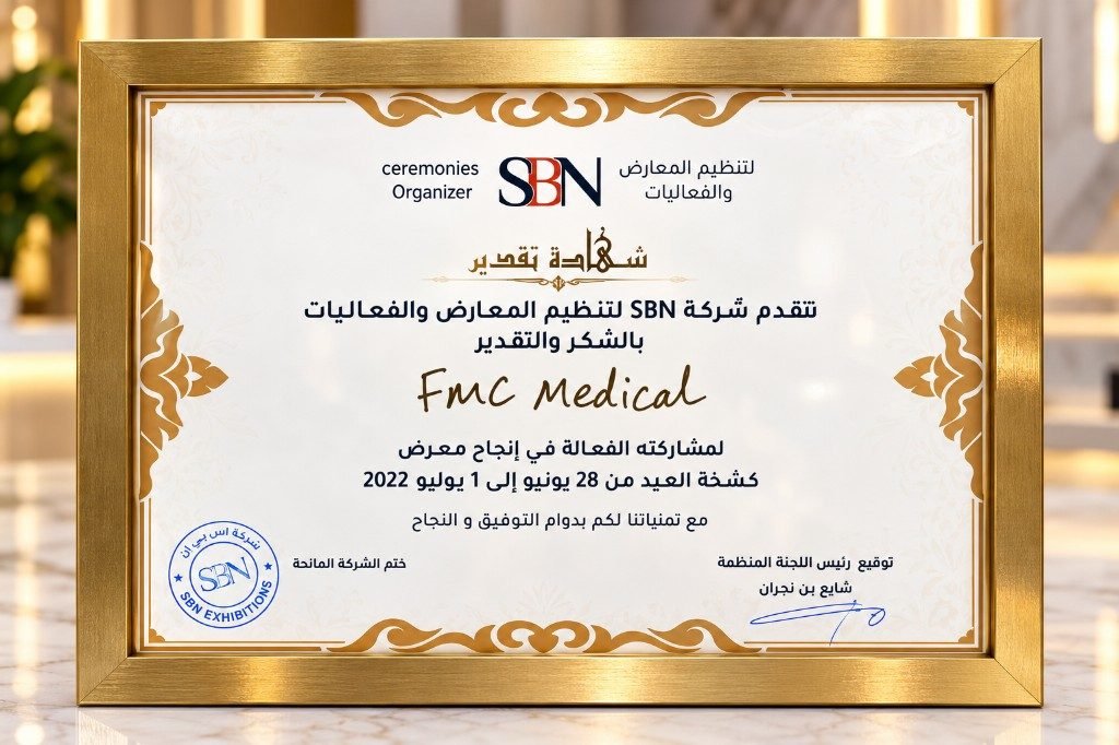 Certificate of Appreciation — SBN — FMC Medical Center Dubai
